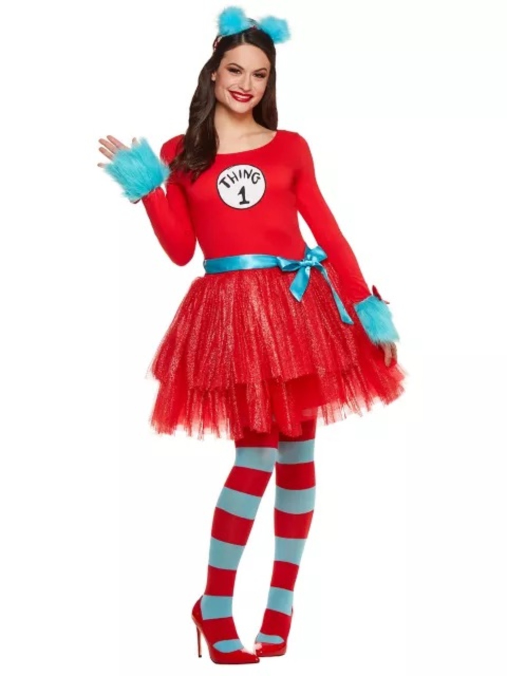 Spirit Halloween Dr Suess Red Thing 1 Women’s Costume Size Small